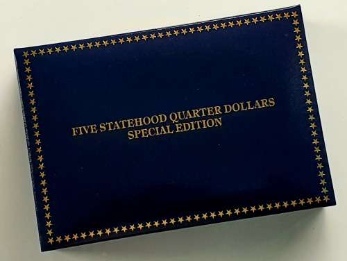 COA - HOLOGRAM STATEHOOD QUARTER DOLLARS BY MORGAN MINT - HIGHLY COLLECTIBLE - IN ORIGINAL BOX